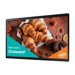Samsung QB24C Digitaalinen litteä infotaulu 61 cm (24") LED Wi-Fi 250 cd m² Full HD musta Sisäänrakennettu prosessori Tizen 16 7