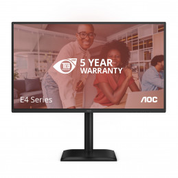 AOC E4 Q27E4CV tietokoneen litteä näyttö 68,6 cm (27") 2560 x 1440 pikseliä Quad HD LED musta