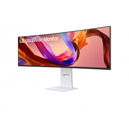 LG 49U950A-W tietokoneen litteä näyttö 124,5 cm (49") 5120 x 1440 pikseliä Dual QHD LED musta, Valkoinen