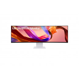LG 49U950A-W tietokoneen litteä näyttö 124,5 cm (49") 5120 x 1440 pikseliä Dual QHD LED musta, Valkoinen