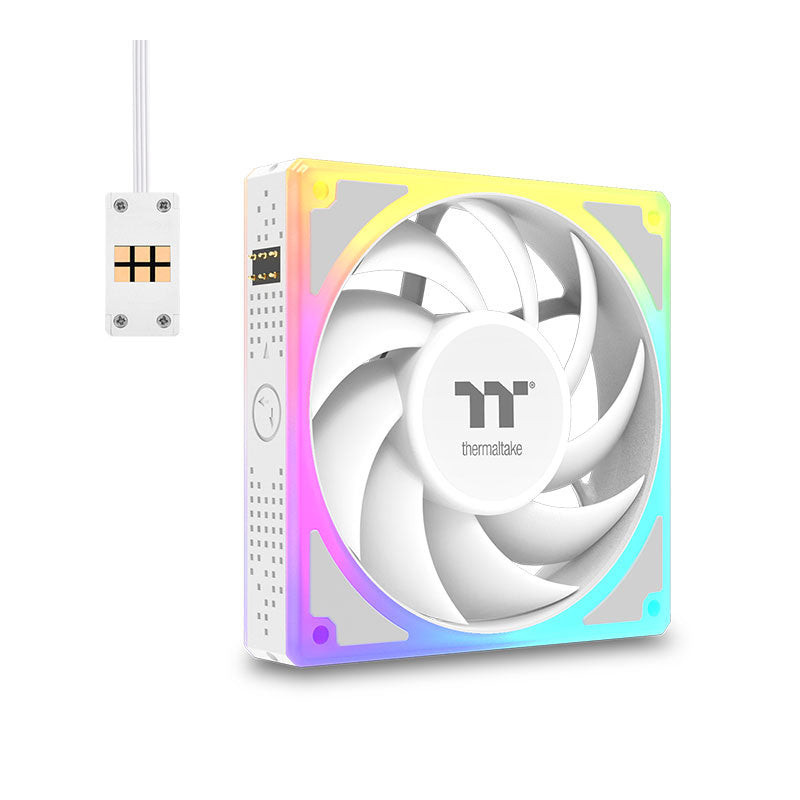 Thermaltake CL-F211-PL12SW-A Tietokoneen jäähdytysjärjestelmä Tietokonekotelo Tuuletin 12 cm Valkoinen 3 kpl