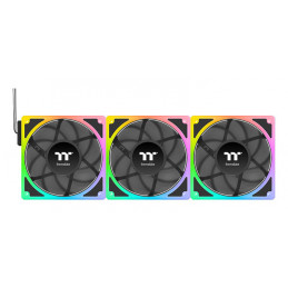 Thermaltake CL-F210-PL12SW-A Tietokoneen jäähdytysjärjestelmä Tietokonekotelo Tuuletin 12 cm musta 3 kpl