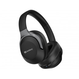 Sandberg 126-53 kuulokkeet ja kuulokemikrofoni Langaton Pääpanta Puhelut Musiikki Bluetooth musta