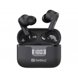 Sandberg 126-52 kuulokkeet ja kuulokemikrofoni True Wireless Stereo (TWS) In-ear Musiikki Päivittäin Bluetooth musta