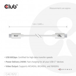 CLUB3D CAC-1572 USB-kaapeli