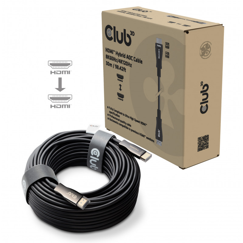 CLUB3D CAC-1392 HDMI-kaapeli 30 m HDMI-tyyppi A (vakio)