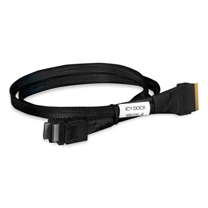 Icy Dock MB206L-B SAS (Serial Attached SCSI) -kaapeli 0,5 m musta