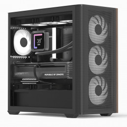 Aerocool D301A Mini Tower musta, Puu