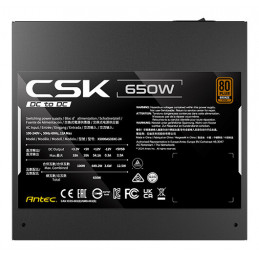 Antec CSK650DC EC virtalähdeyksikkö 650 W 20+4 pin ATX ATX musta