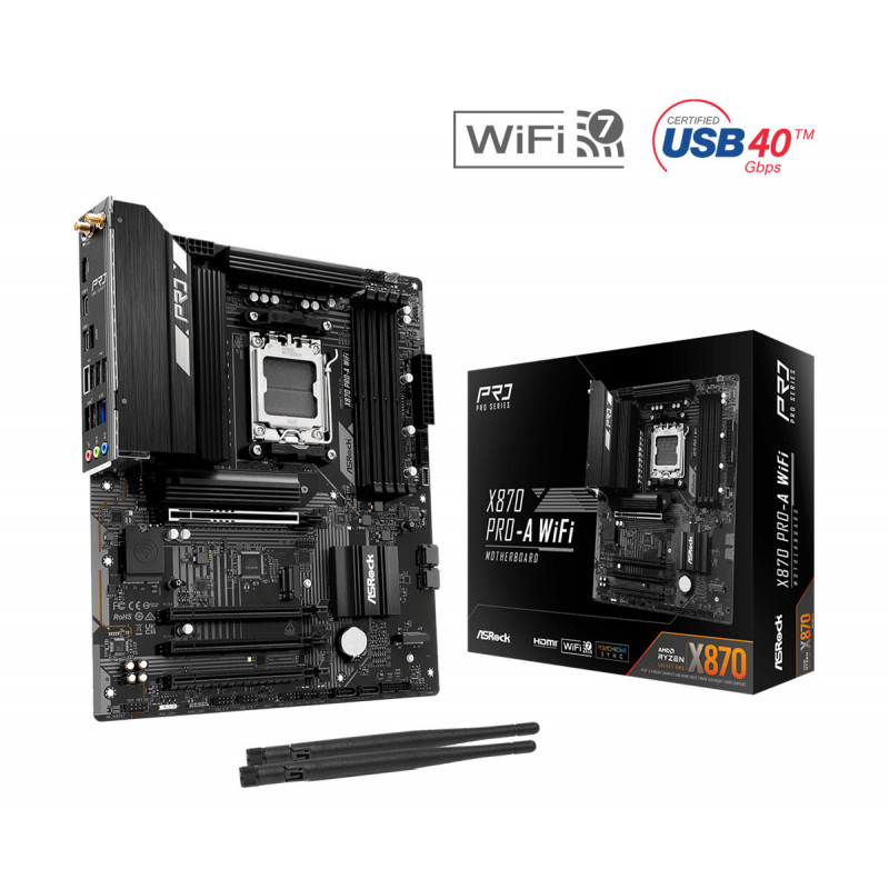 Asrock X870 Pro-A WiFi AMD X870 Pistoke AM5 ATX