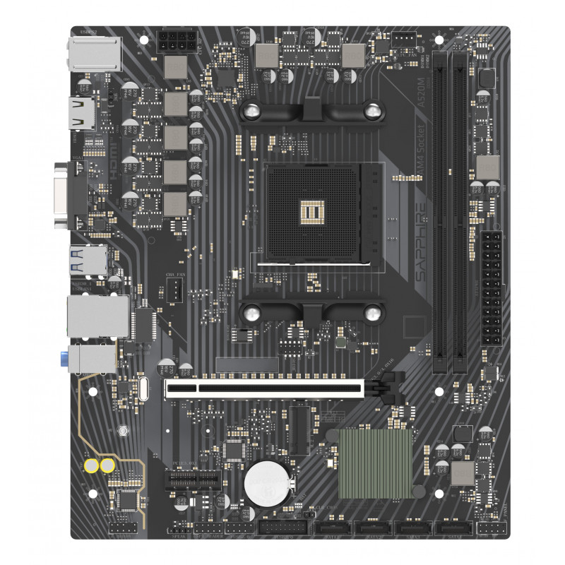Sapphire A520M-E AMD A520 Kanta AM4 mikro ATX