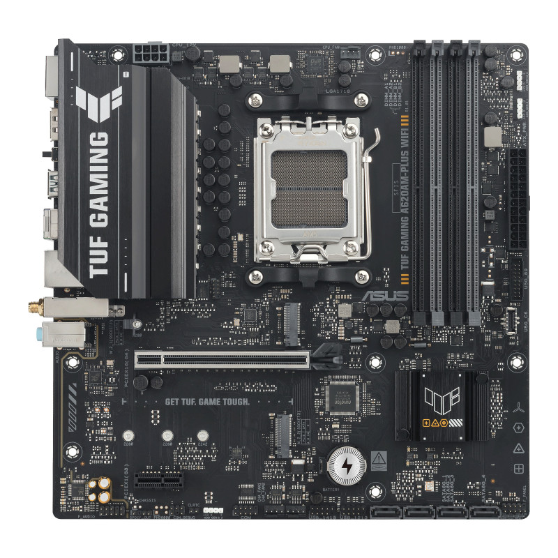 ASUS TUF GAMING A620AM-PLUS WIFI AMD A620A Pistoke AM5 mikro ATX