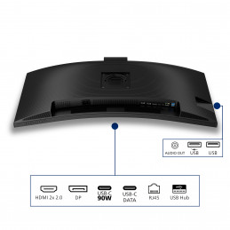 Philips 3000 series 34B2U3600CH 00 tietokoneen litteä näyttö 86,4 cm (34") 3440 x 1440 pikseliä Wide Quad HD LCD musta