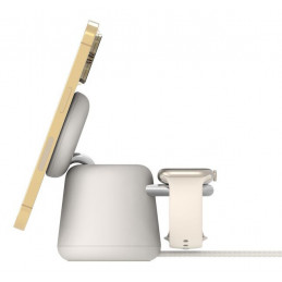 Belkin BoostCharge Pro Kuulokkeet, Älypuhelin, Älykello Beige AC Langaton lataaminen Pikalataus Sisätila