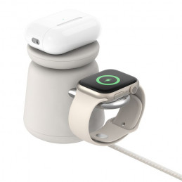 Belkin BoostCharge Pro Kuulokkeet, Älypuhelin, Älykello Beige AC Langaton lataaminen Pikalataus Sisätila