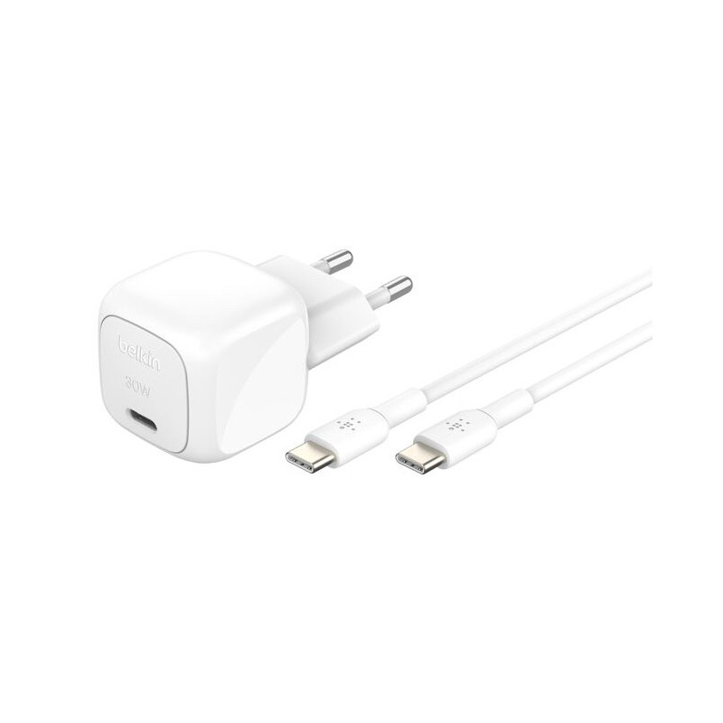 Belkin WCA008kq1MWH-B6 Kannettava tietokone, Älypuhelin, Tabletti Valkoinen AC Pikalataus Sisätila