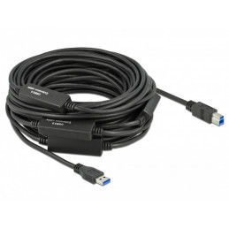 DeLOCK 85382 USB-kaapeli USB 3.2 Gen 1 (3.1 Gen 1) 20 m USB A USB B musta