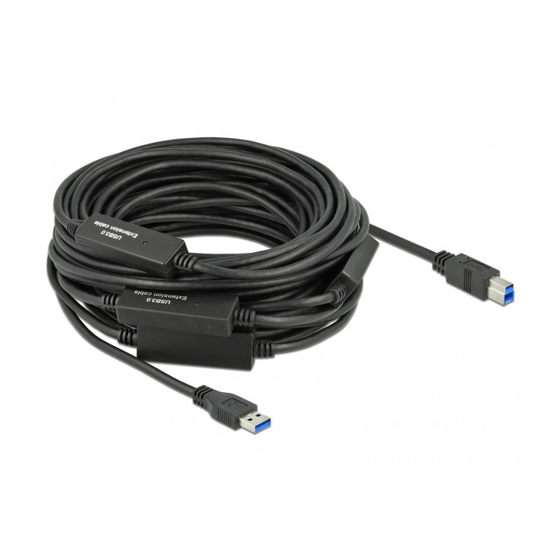 DeLOCK 85382 USB-kaapeli USB 3.2 Gen 1 (3.1 Gen 1) 20 m USB A USB B musta