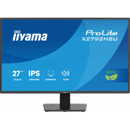 iiyama ProLite X2792HSU-B1 tietokoneen litteä näyttö 68,6 cm (27") 1920 x 1080 pikseliä Full HD LED musta