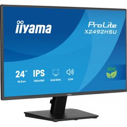 iiyama ProLite X2492HSU-B1 tietokoneen litteä näyttö 61 cm (24") 1920 x 1080 pikseliä Full HD LED musta