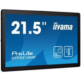 iiyama OTF2216MC-B1 infonäyttö Digitaalinen litteä infotaulu 54,6 cm (21.5") LCD 1100 cd m² Full HD musta Kosketusnäyttö