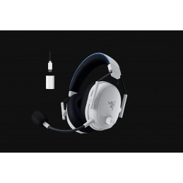 Razer BlackShark V3 Pro Kuulokkeet Langallinen & langaton Pääpanta Pelaaminen USB A-tyyppi Bluetooth Valkoinen
