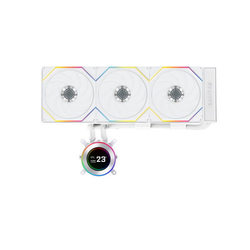 Lian Li GA II Hydroshift II LCD-C 360TL Suoritin All-in-one-nesteenjäähdytin 12 cm Valkoinen 1 kpl