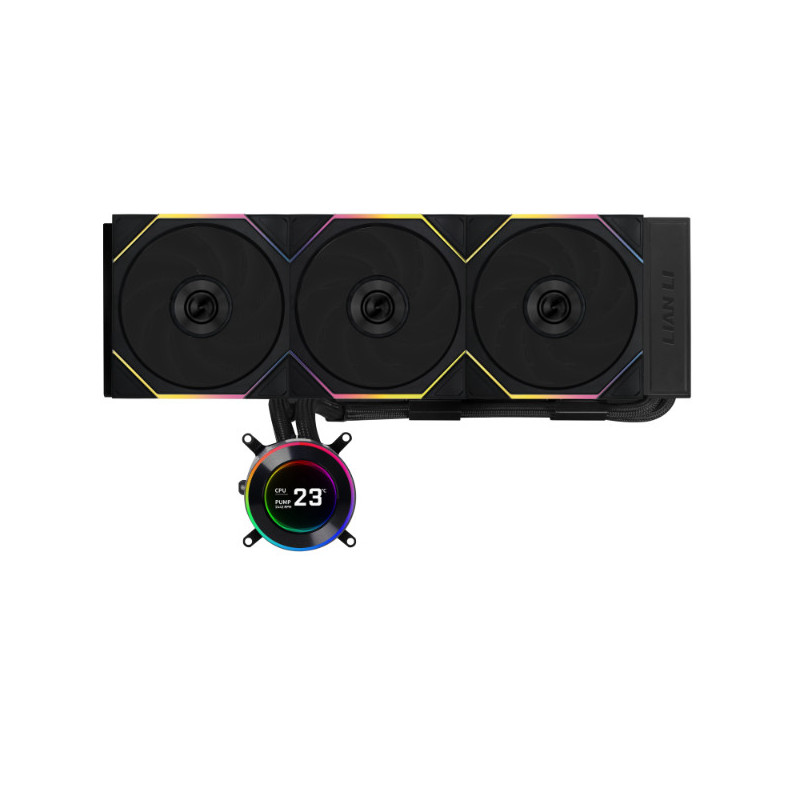 Lian Li GA II Hydroshift II LCD-C 360TL Suoritin All-in-one-nesteenjäähdytin 12 cm musta 1 kpl
