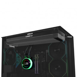 Lian Li GA II Hydroshift II LCD-C 360N Tietokonekotelo All-in-one-nesteenjäähdytin musta