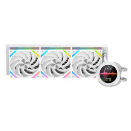 SAMA Gears Q60 Suoritin All-in-one-nesteenjäähdytin 12 cm Valkoinen 1 kpl