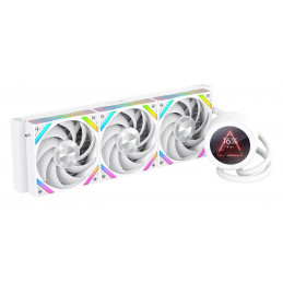 SAMA Gears Q70 Suoritin All-in-one-nesteenjäähdytin 12 cm Valkoinen 1 kpl