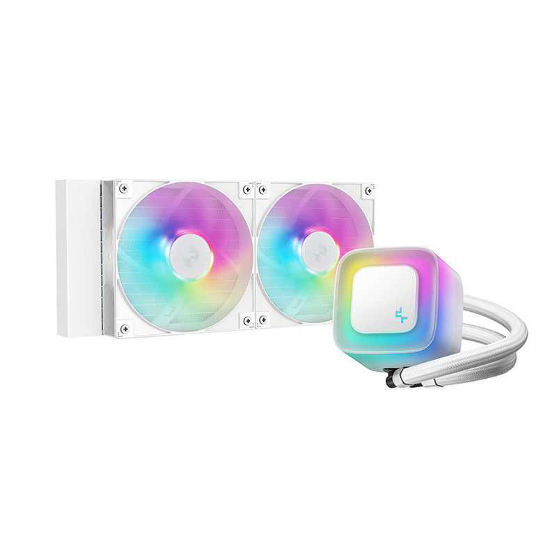 DeepCool LE240 V2 Suoritin All-in-one-nesteenjäähdytin 12 cm Valkoinen