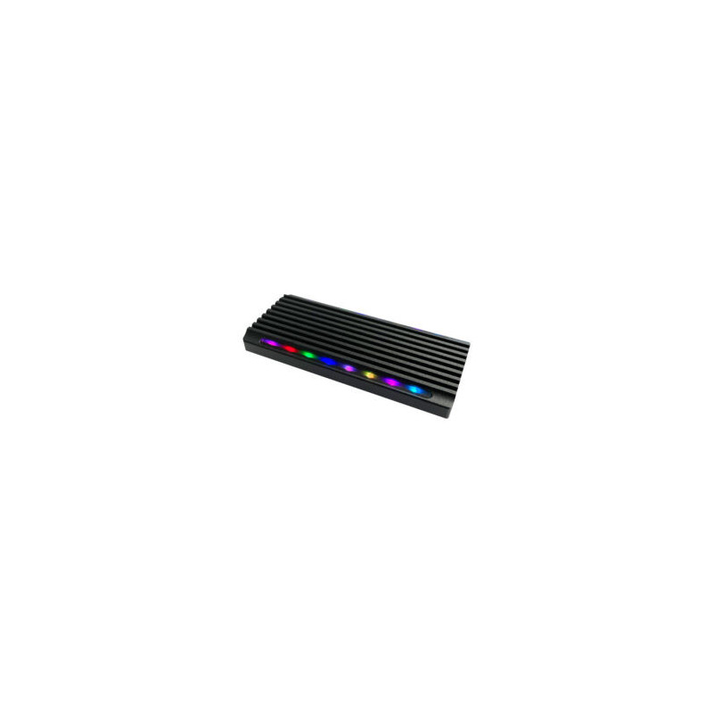 LC-Power LC-M2-C-NVME-4 tallennusaseman kotelo SSD-kotelo musta M.2