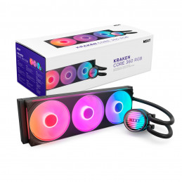 NZXT Kraken Core 360 RGB Suoritin Nestejäähdytyspakkaus 12 cm musta 1 kpl