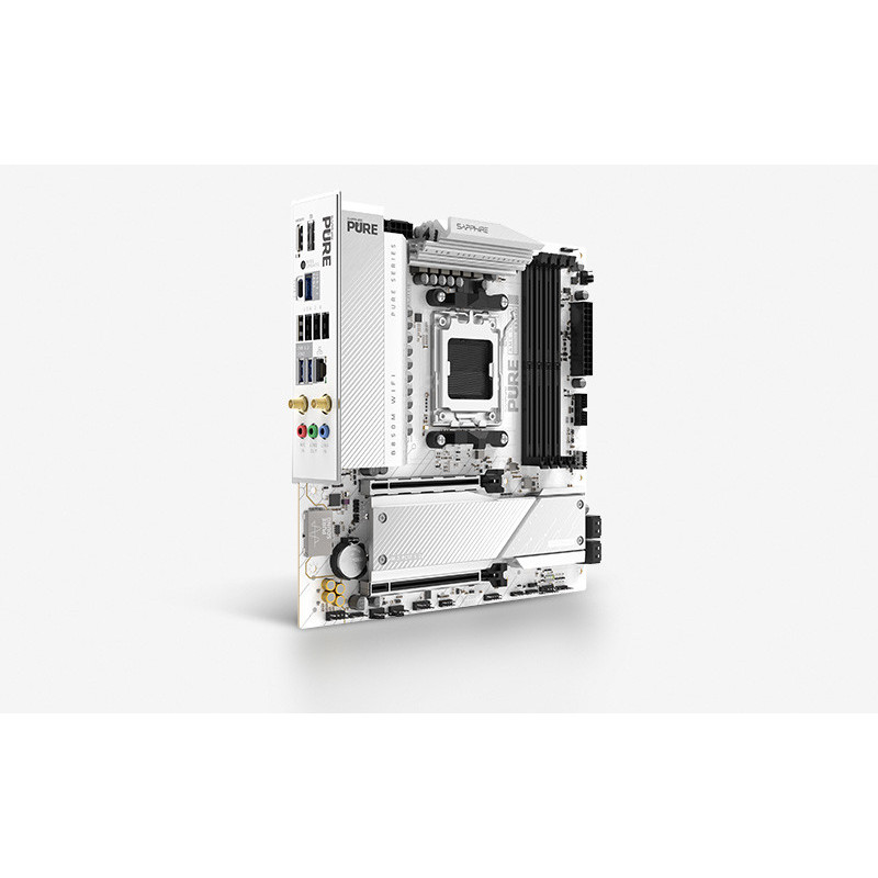 Sapphire N-- PURE B850M WIFI 1xHDMI 1.4 1xDP 1.2 AMD B850 Pistoke AM5 mikro ATX
