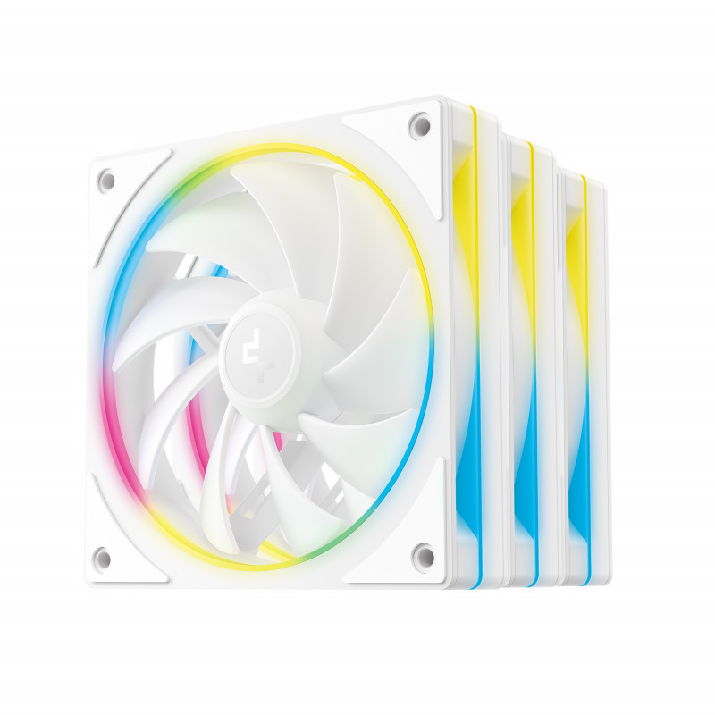 DeepCool FL12 SE WH 3-in-1 Tietokonekotelo Tuuletin 12 cm Valkoinen 3 kpl