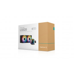 DeepCool LS520 Suoritin All-in-one-nesteenjäähdytin 12 cm musta 1 kpl