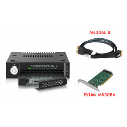 Icy Dock ToughArmor MB834MK-B V2 SSD-kotelo musta