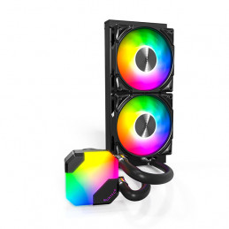 Montech HyperFlow ARGB 240 Suoritin All-in-one-nesteenjäähdytin 12 cm musta 1 kpl