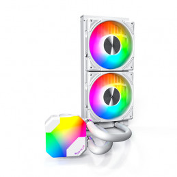 Montech HyperFlow ARGB 240 Suoritin All-in-one-nesteenjäähdytin 12 cm Valkoinen 1 kpl