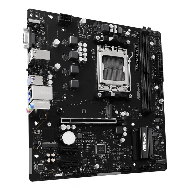 Asrock A620AM-HVS AMD A620A Pistoke AM5 mikro ATX
