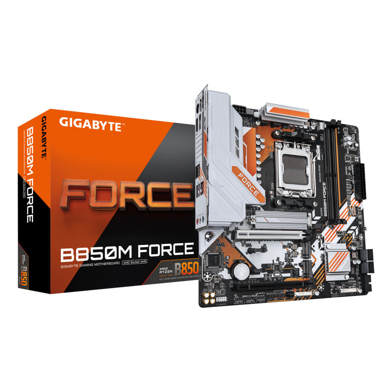 GIGABYTE B850M FORCE emolevy AMD B850 Pistoke AM5 mikro ATX