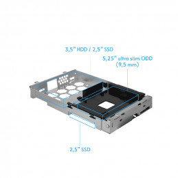 Chieftec BE-10W-300 tietokonekotelo Small Form Factor (SFF) Valkoinen 300 W