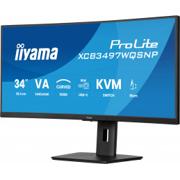 iiyama ProLite XCB3497WQSNP-B1 tietokoneen litteä näyttö 86,4 cm (34") 3440 x 1440 pikseliä UltraWide Quad HD LED musta