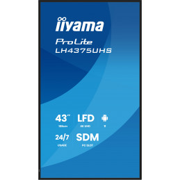 iiyama LH4375UHS-B2AG infonäyttö Digitaalinen litteä infotaulu 108 cm (42.5") LCD Wi-Fi 500 cd m² 4K Ultra HD musta