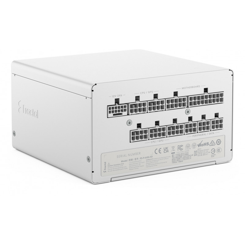 Fractal Design Ion 3 Gold 1000W virtalähdeyksikkö 24-pin ATX ATX Valkoinen