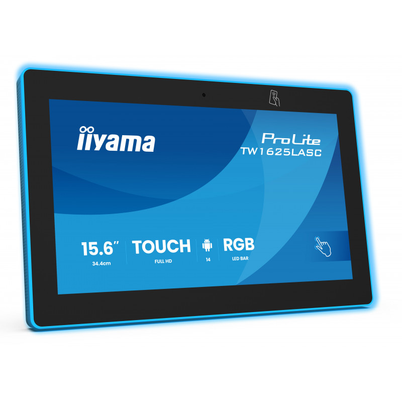 iiyama TW1625LASC-B3PNR kokoustilanäyttö 39,6 cm (15.6") 1920 x 1080 pikseliä LED 802.11a, 802.11b, 802.11g, Wi-Fi 4 (802.11n),