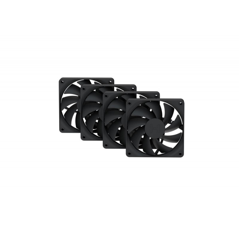 HYTE FAN- -FA12-BB-4 Tietokoneen jäähdytysjärjestelmä Suoritin Tuuletin 12 cm musta 4 kpl
