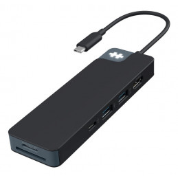 HYPER HD4102BKGL keskitin USB 3.2 Gen 1 (3.1 Gen 1) Type-C 5000 Mbit s musta