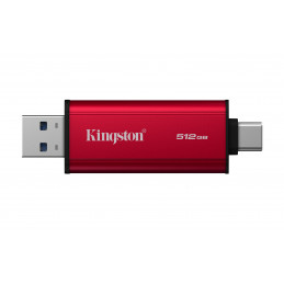 Kingston Technology Dual Portable 512 GB USB Type-A   USB Type-C 3.2 Gen 2 (3.1 Gen 2) musta, Punainen